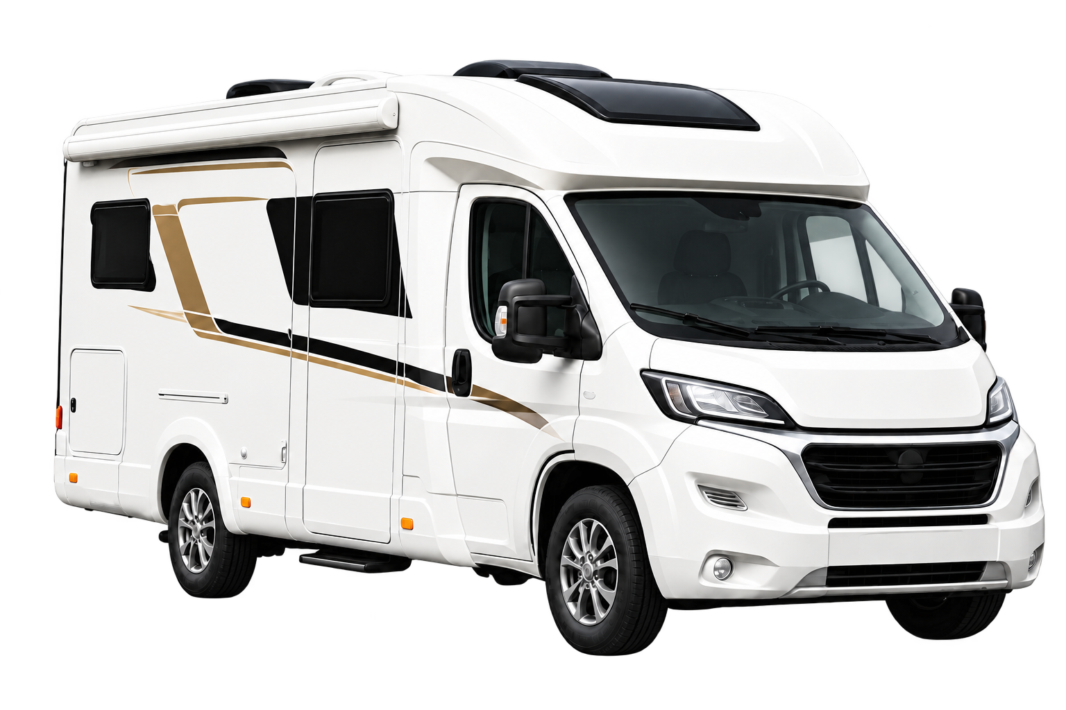 Wohnmobil als Symbol für die Roadshow